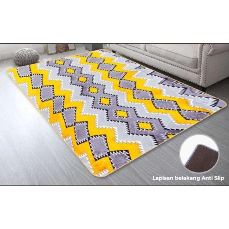 HULU BANDA KARPET MALAYSIA 140x190, Super lembut, tebal 18mm, Anti Slip