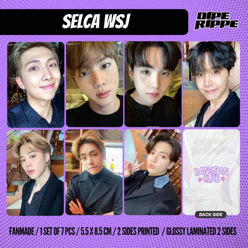 BTS - [1SET ISI 5PCS] WSJ MAGAZINE SELCA BANGTAN CLUB