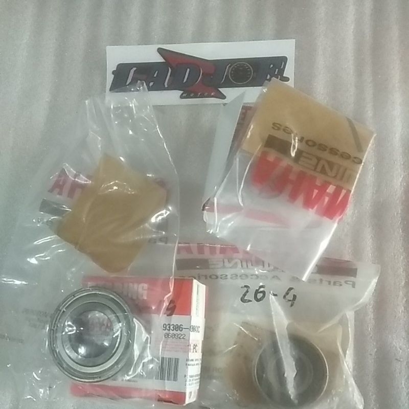 set bering roda belakang/3pc/ 2 pc bering tromol/1 pc bering hub gir/rx king/new mx 135/93306-252yb/