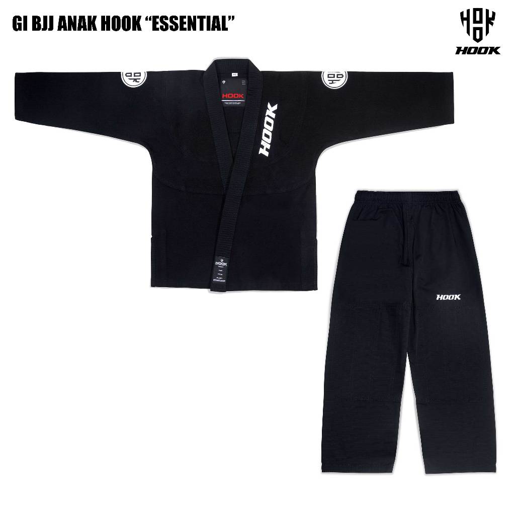 Gi Jiujitsu Anak Hook, BJJ Gi Anak, Jiujitsu Gi Anak, Baju BJJ Anak Hook, Gi BJJ Anak Hook Fight Gea