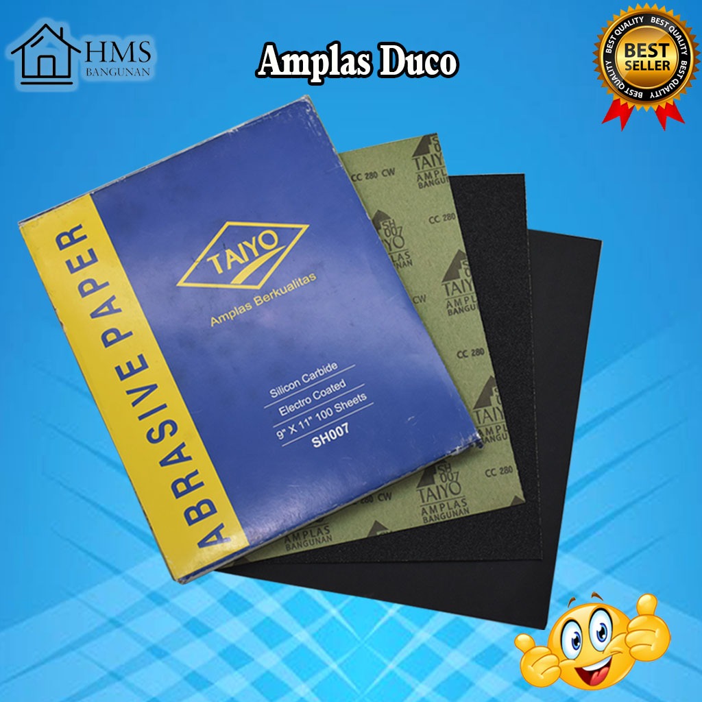 Malvin / Toyosaki / Taiyo Amplas Kertas / Amplas Kasar / Amplas Halus / Sandbuster Waterproof / Ampl