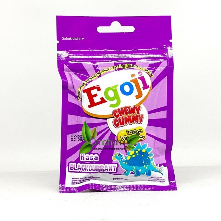 

EGOJI Chewy Gummy Sachet Rasa Blackcurrant - Suplemen Anak