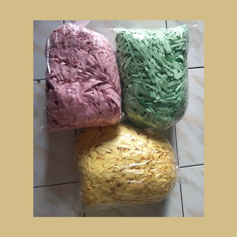 

(500 gr)kertas cacah /serut ,potong ,packaging ,hampers