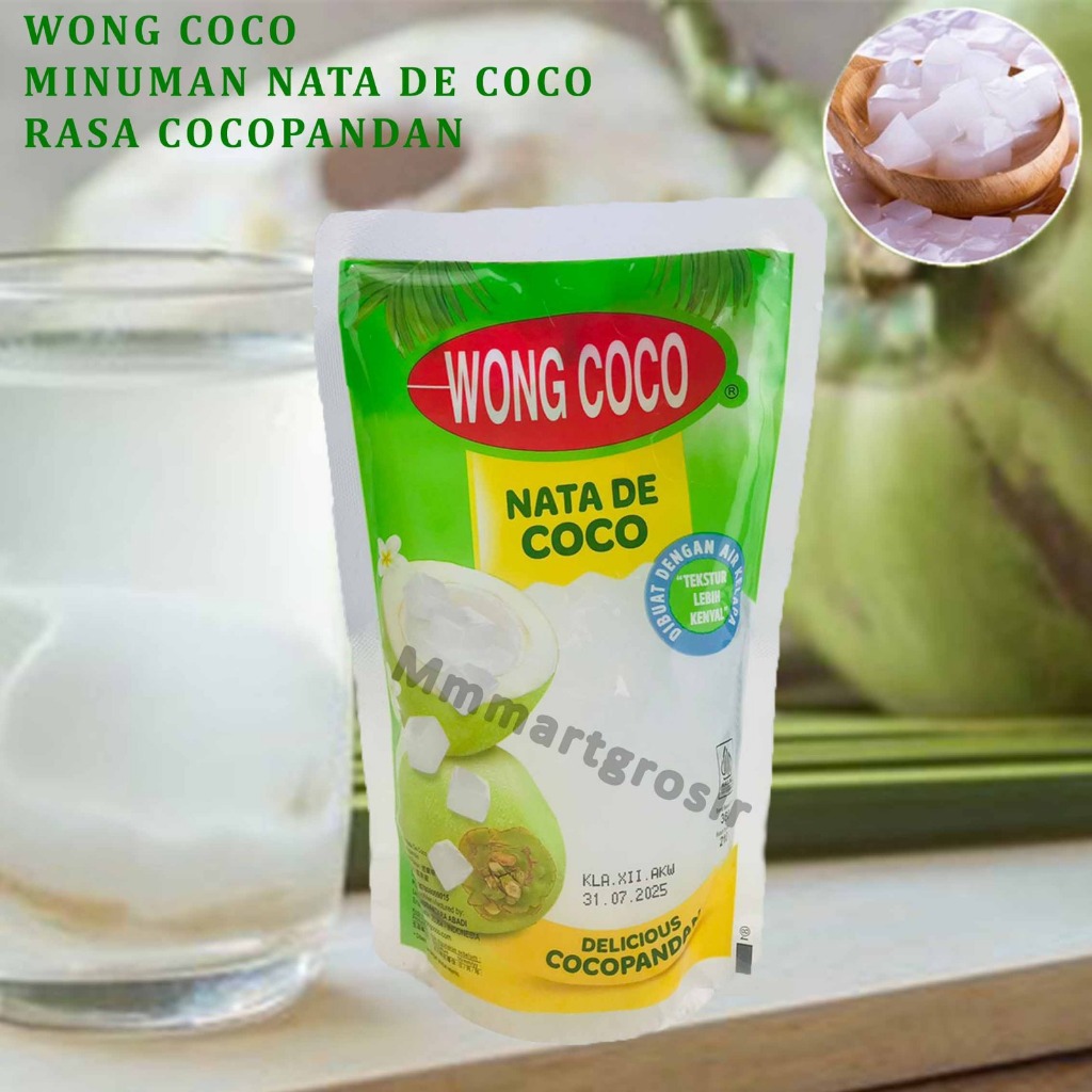 

Wong Coco / Nata De Coco / Minuman Rasa Cocopandan / 360g