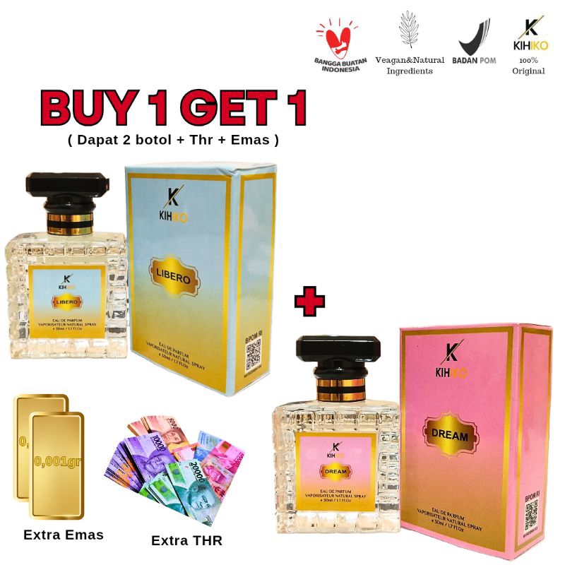 [BUY 1 GET 1] Kihiko parfum tahan lama