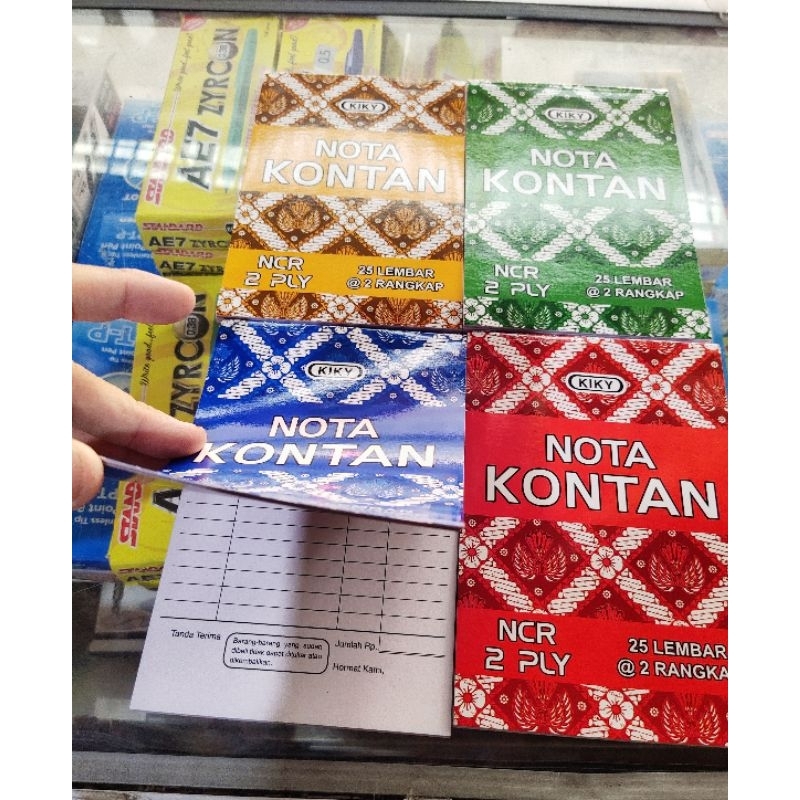 

Nota K2 Kontan Kecil Kiky 2 PLY (1 pack isi 10)