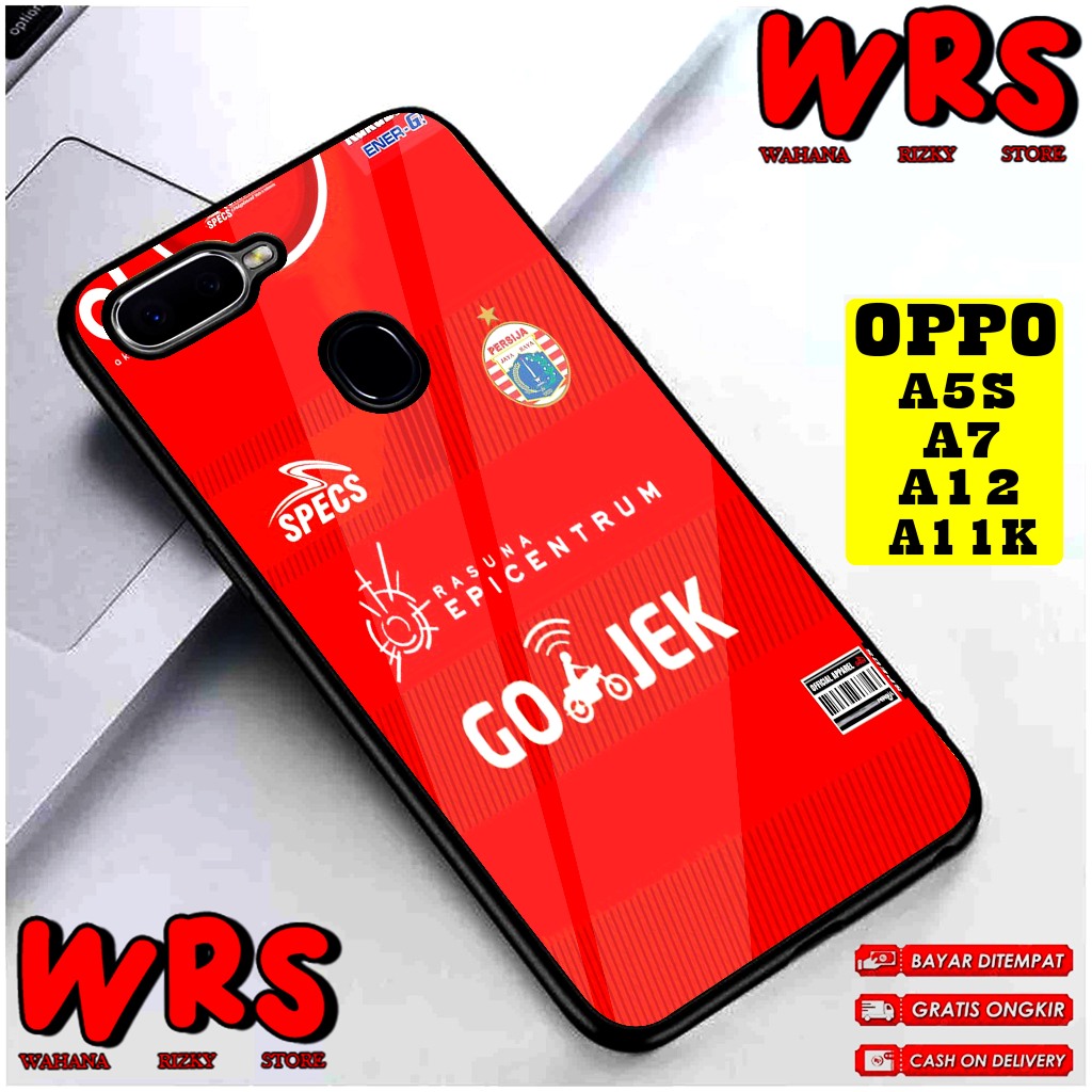 Case  OPPO A3S A1K A5S A7 A11K A12 A5 A9 2020 Motif CLUB BOLA PERSIJA Case Karakter,Anime,Abstrak,Cu