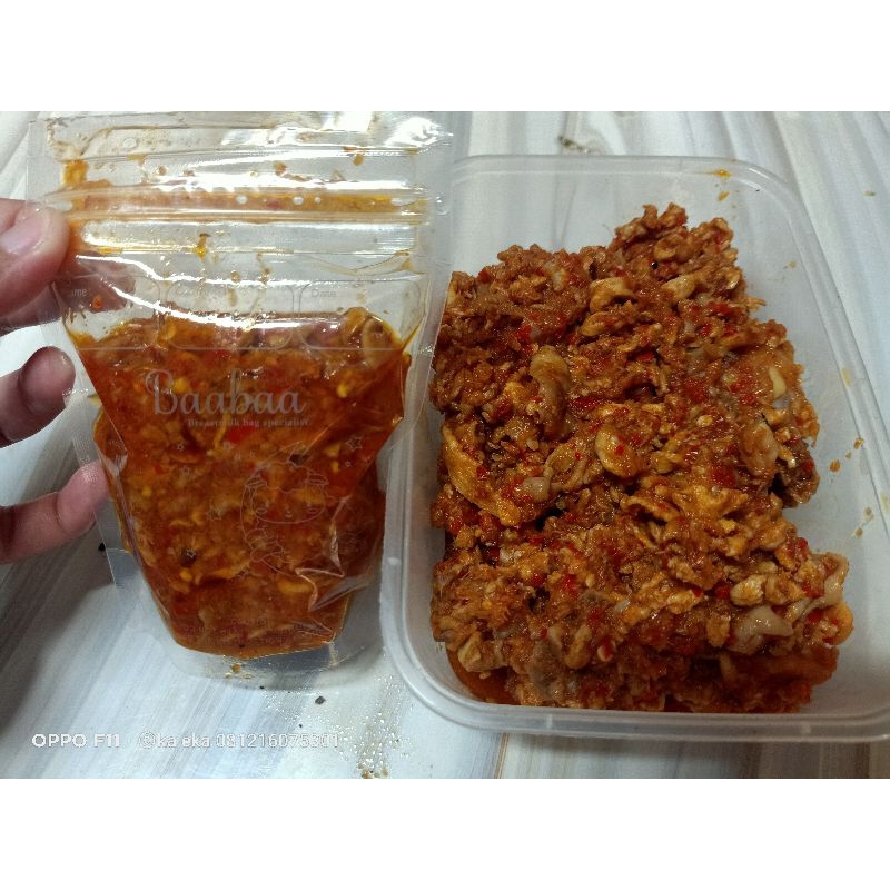 

sambal ayam suir fress pesan baru di buatkan