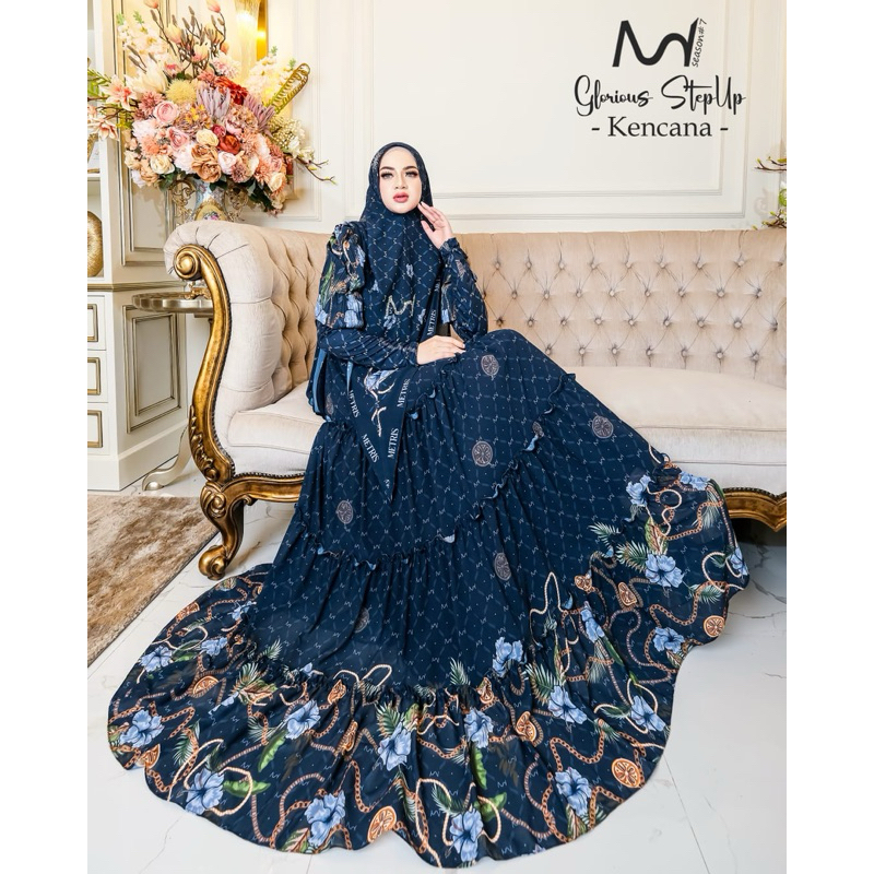 KENCANA SERIES BY METRIS OFFICIAL | FashionMuslimahStyle | Gamis Mewah Printing Epson HQ