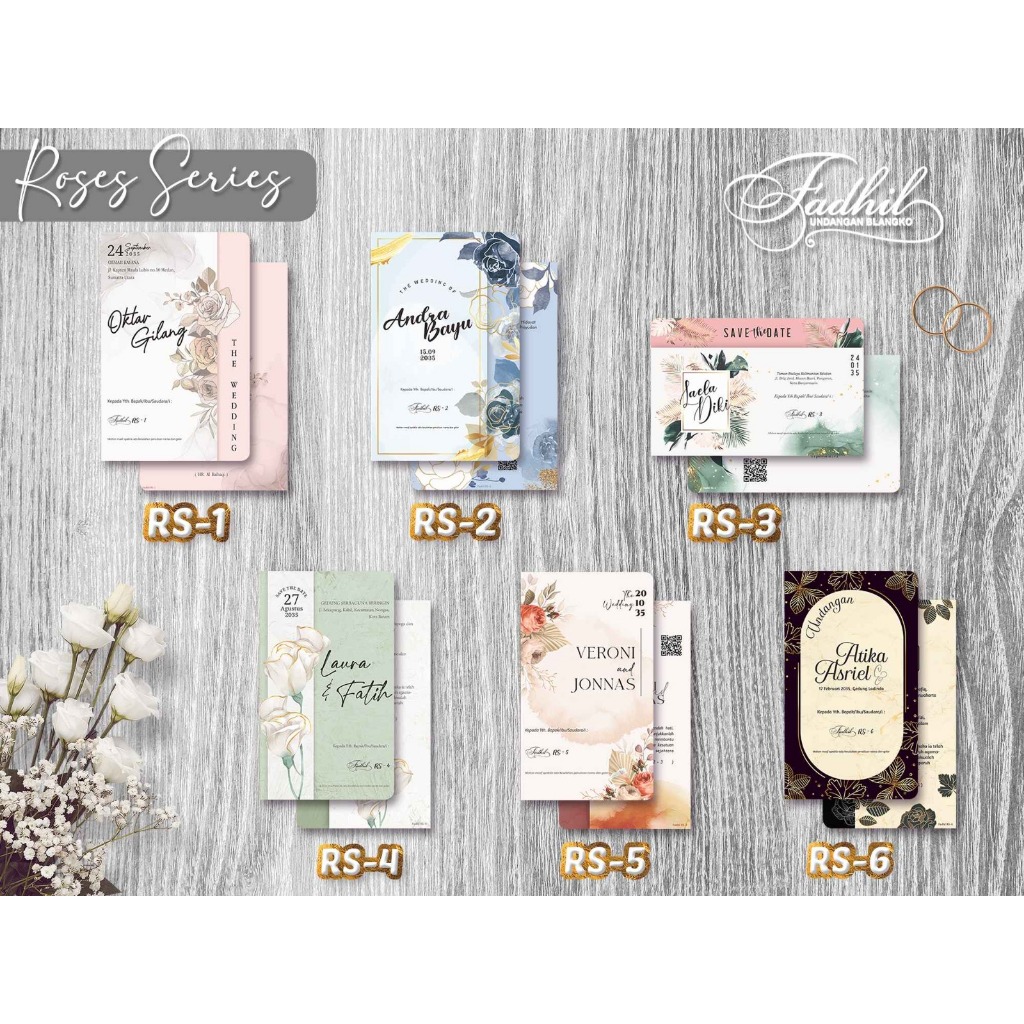 

UNDANGAN WEDDING CETAK (Free Kemasan + Label Nama) - EDISI FADHIL