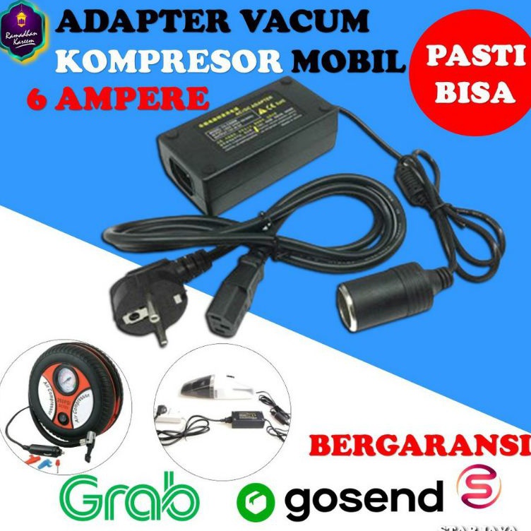 DJB Adaptor Adapter Lighter Colokan Mobil ke Listrik 12V 5A utk Vacuum