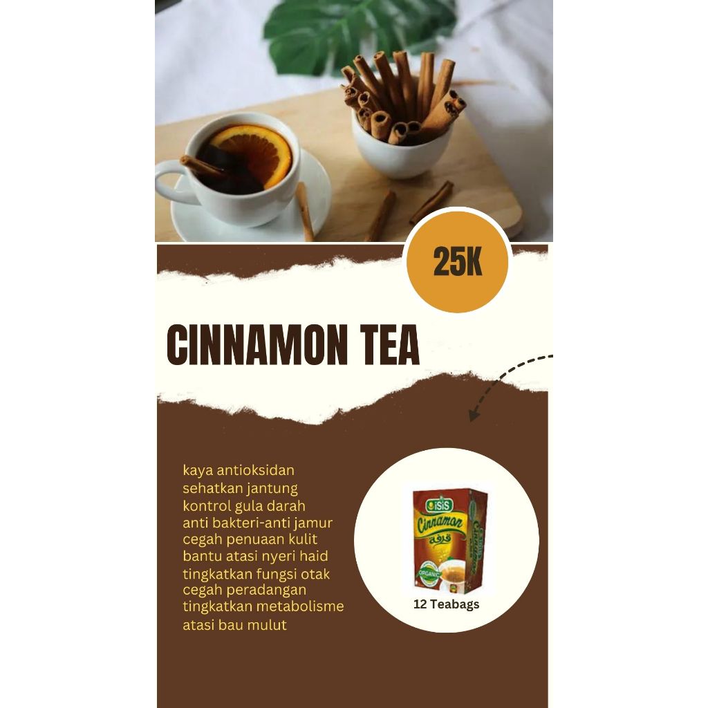 

Cinnamon Tea Herbal Organic 100%