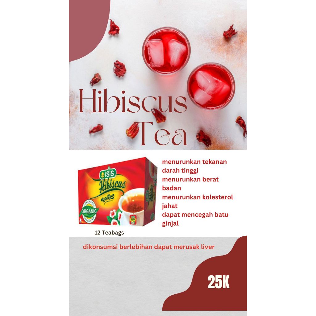 

Hibiscus Tea (Teh Kembang Sepatu) Organic