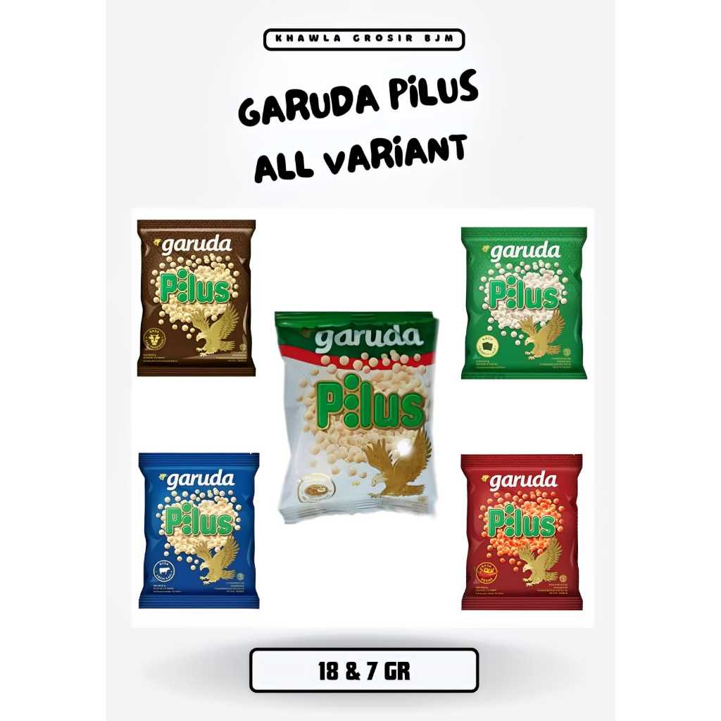 

SNACK PILUS GARUDA ALL VARIANT DAN VARIAN 18 & 7 GR SEMUA RASA MIE GORENG SAPI PANGGANG RUMPUT LAUT ABON SAPI PEDAS RENDANG