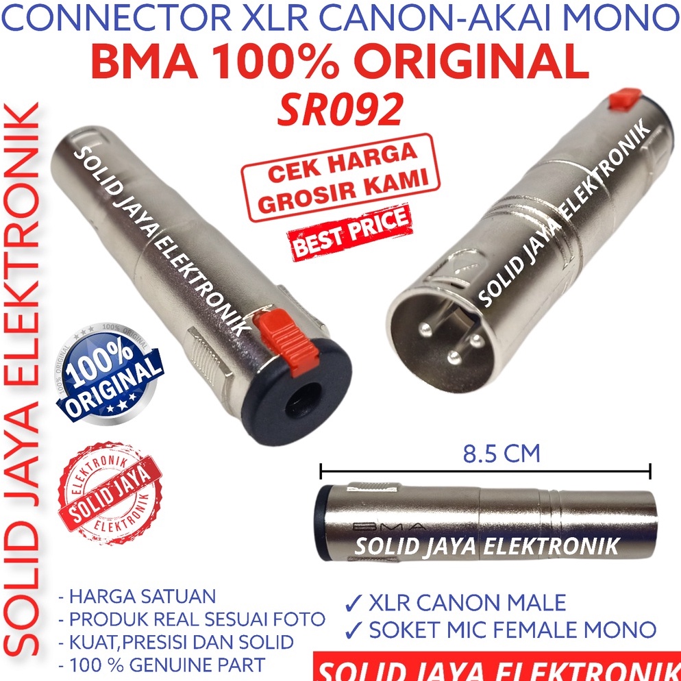 Paling Dicari JACK KONEKTOR XLR TO COVER AKAI MONO BMA ASLI SR92 SR 92 ORI ORIGINAL CONNECTOR SAMBUN
