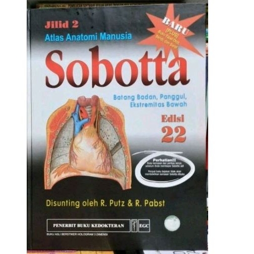 ORIGINAL ATLAS ANATOMI SOBOTTA JILID 2 EDISI 22