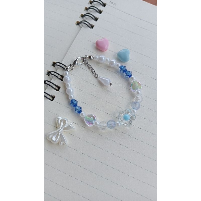 bracelet/ gelang manik/ mutiara putih/ gelang mutiara/manik manik