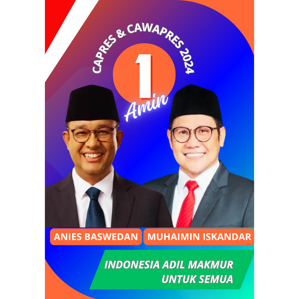 

Sticker/Stiker Capres dan Cawapres 2024 Anies Muhaimin