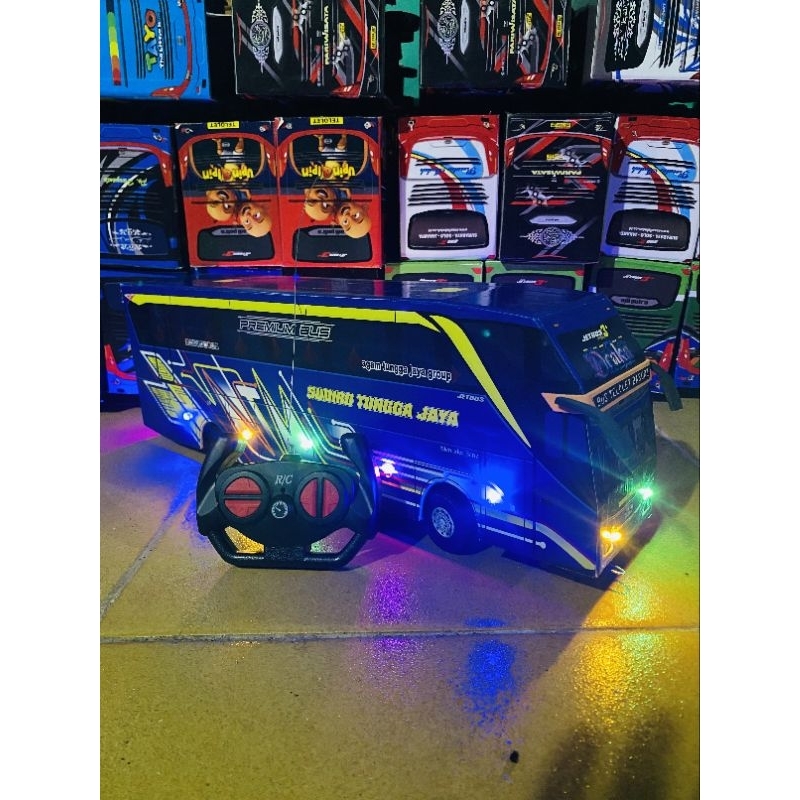 miniatur bus basuri remote control