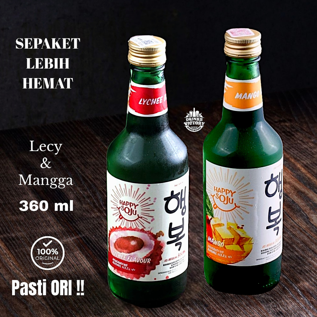 

sepaket bundling korean drink hpy sj rasa leci & mangga