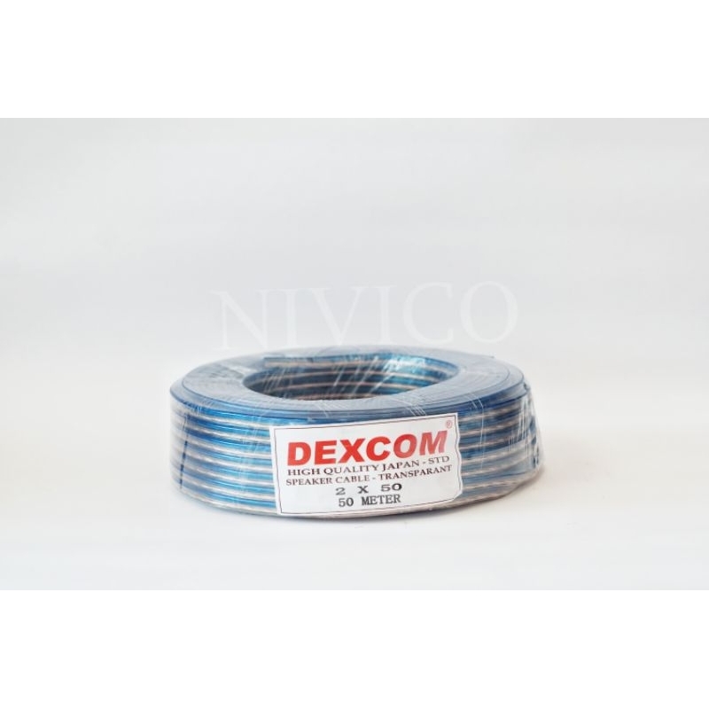 Kabel serabut AUDIO speaker kabel transparan DEXCOM (2X50) 50 M dan 100 M HIGH QUALITY JPN STD
