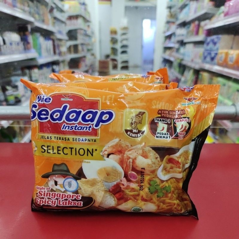 

Sedap selection Singapore spicy laksa 415gr,1pak/5pcs@83gr