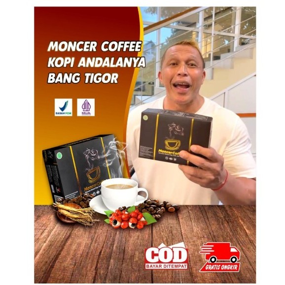 

1 Box Isi 8 sachet Kopi Monceeerr Herbal Alami Asli Halal