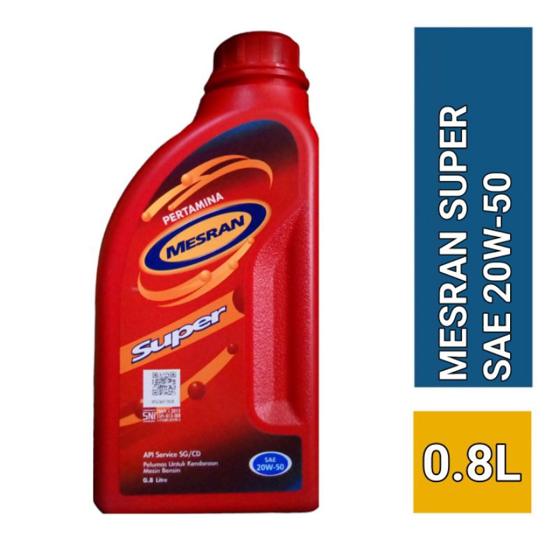 Mesran Super 20W - 50 0.8L - Oli Motor 4T Non Matic