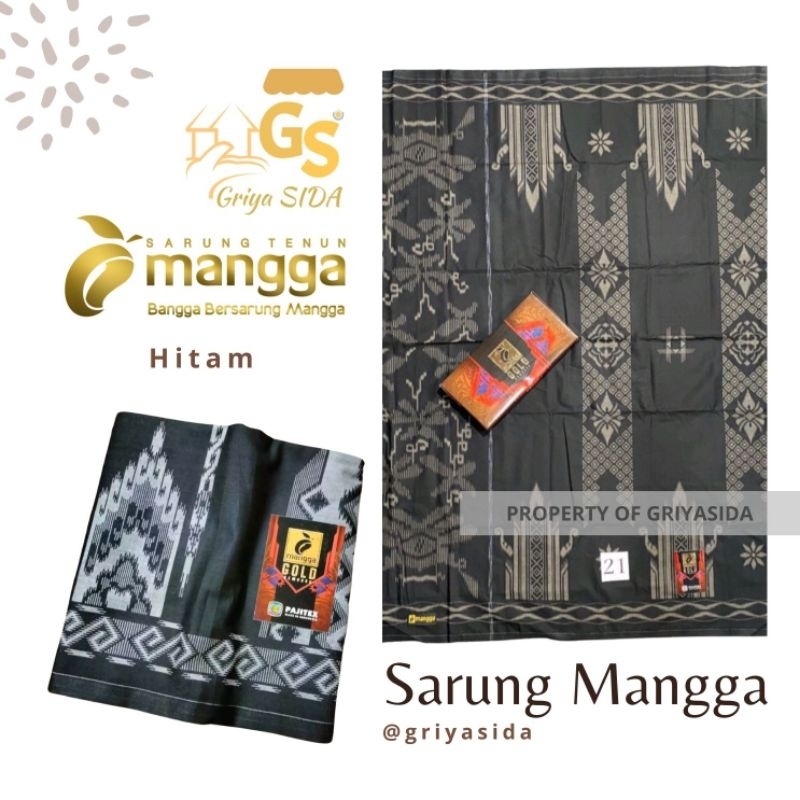 Sarung mangga gold dewasa kembang
