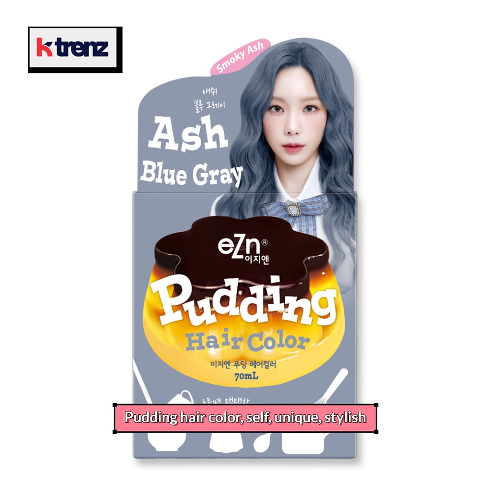 eZn Pudding Hair Color Ash Blue Grey