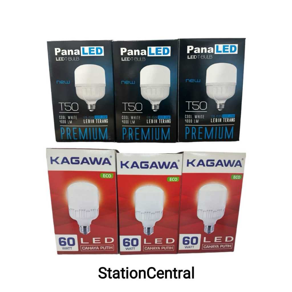 KAGAWA ECO Lampu LED Capsule 60 watt cahaya putih 60w E27 / PanaLED Premium 50 Watt