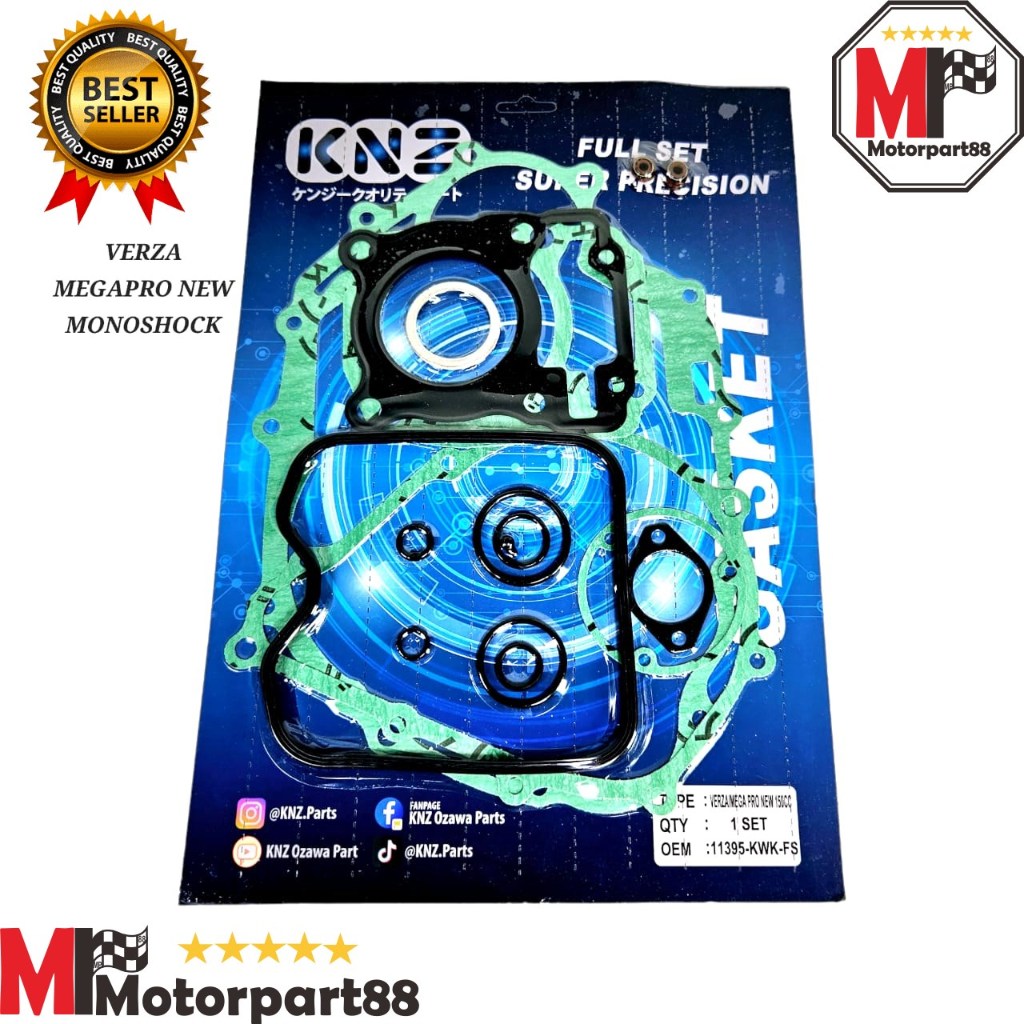 PAKING KNZ GASKET FULL SET VERZA MEGAPRO NEW MONOSHOCK