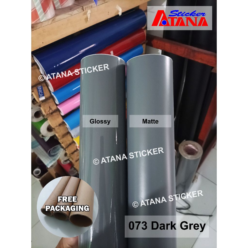 Skotlet Abu Tua Dark Grey Glossy Doff Metalik Dop Abu Nardo Polisi 073 Cutting Stiker Anti Gores Ikl