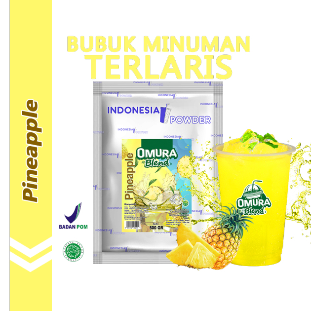 

Pineapple 500gr / Nanas / Indonesia Powder / Bubuk Minuman Omura Blend