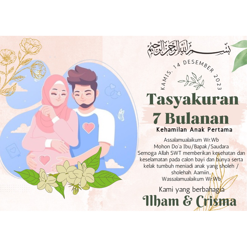 

Cetak Stiker Tasyakuran 4 Bulanan, Tasyakuran 7 Bulanan Kehamilan, Tasyakuran Kehamilan