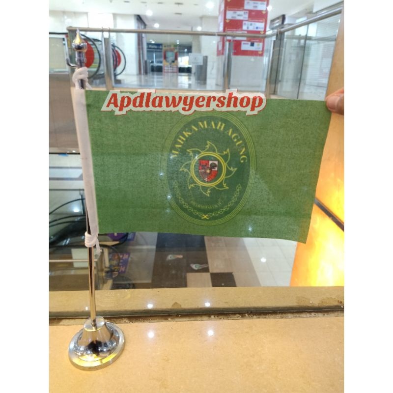 Bendera Meja Mahkamah Agung RI Plus Tiang Stainles