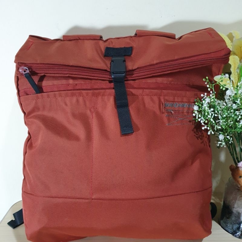 Tas Ransel orange Mandarina duck Preloved