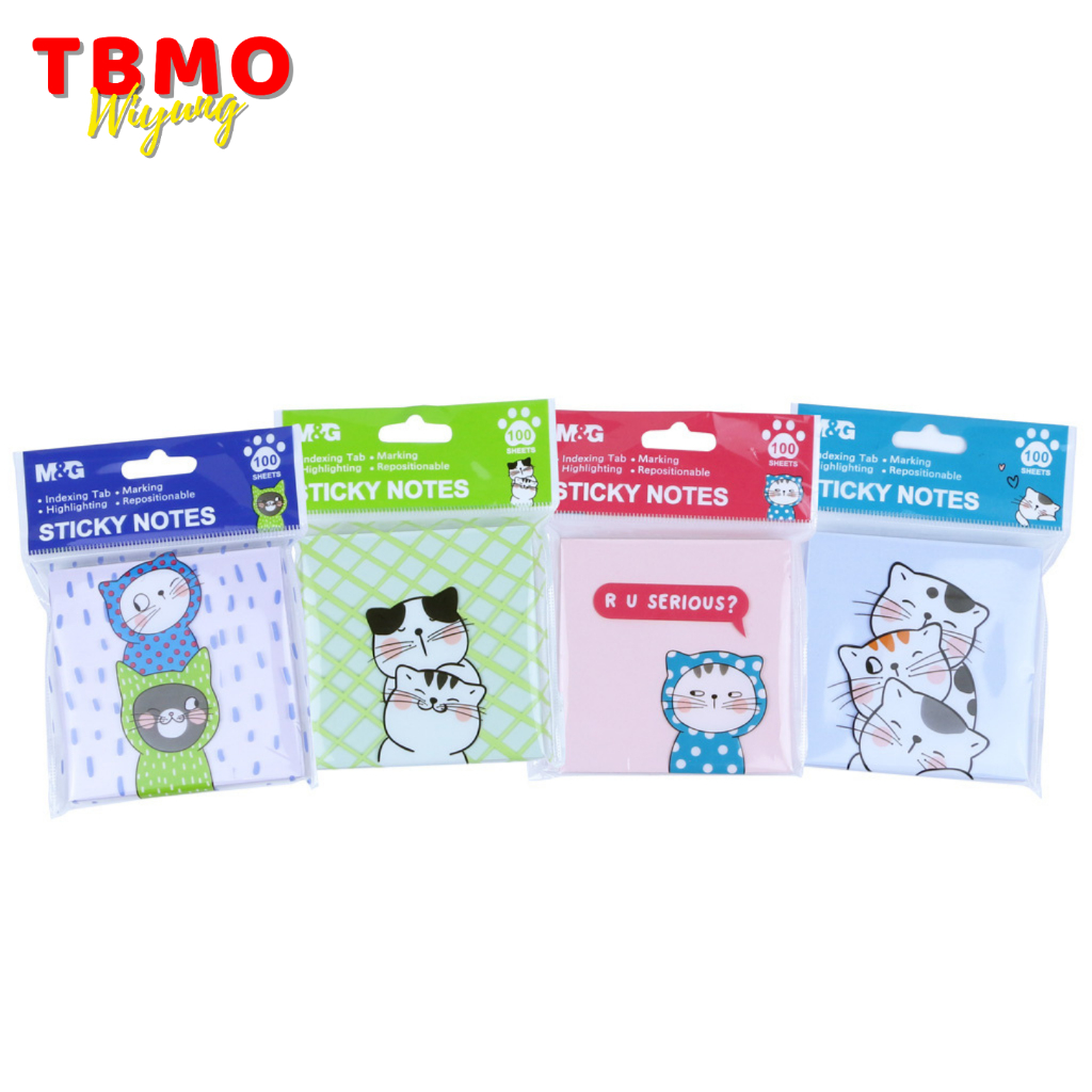 

TBMO M&G 3x3 Sticky Note So Many Cats 76x76mm 100 Sheets AS33V119