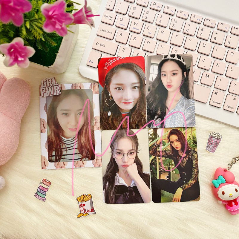 [ OFFICIAL ] Photocard PC Pristin Kyulkyung Oh My Girl Jiho crown AESPA Karina specs SNSD Yoona