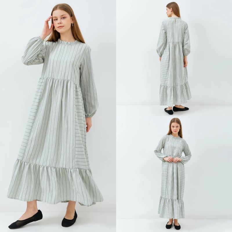 Long dress Wanita Brand GRAPHIS- green