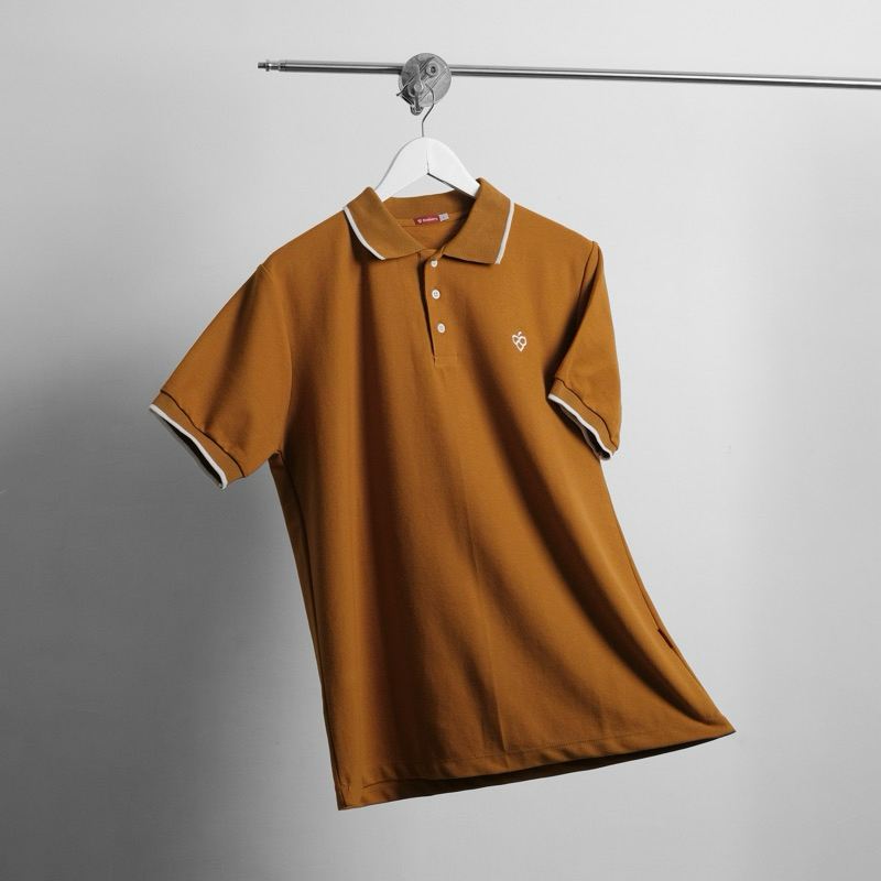 Kaos Polo Shirt Pria - Signature Polo Dark Mustard