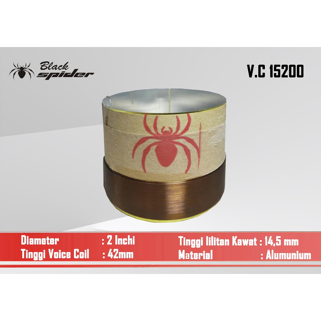 Voice Coil BS 15200  Voice Coil Black Spider