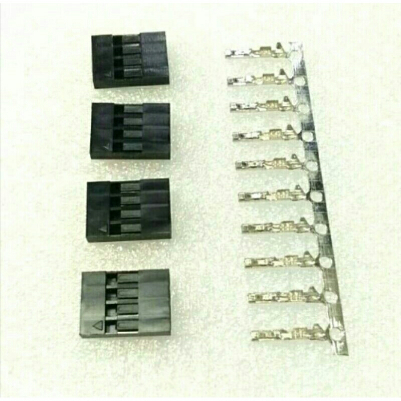 4pin Black Housing Male / Female Connector Dupont 4p konektor 2.54mm