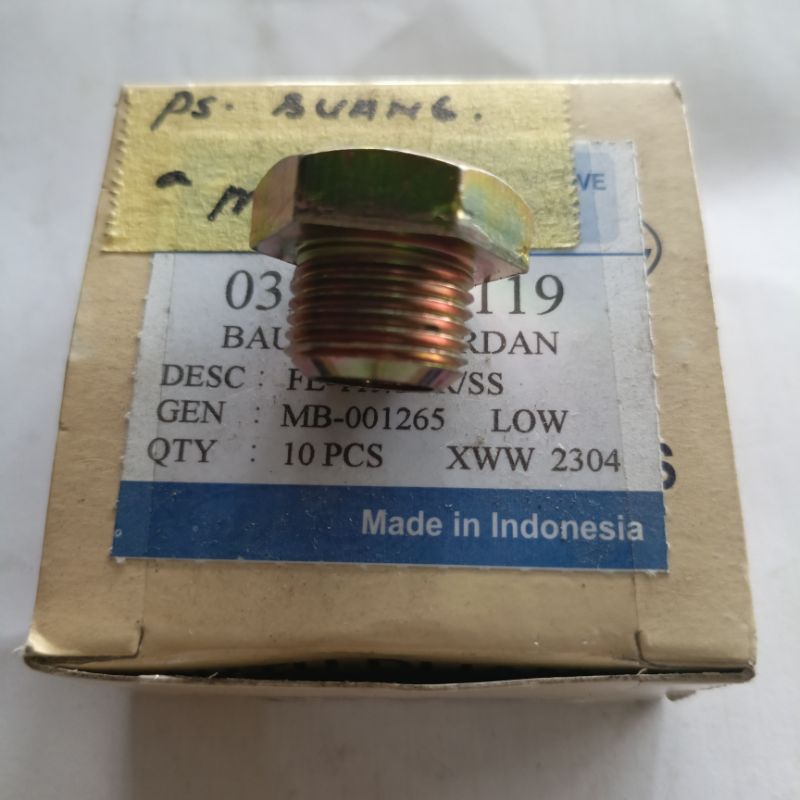Baut Gardan buang Mitsubishi PS100 lama/Umplung/Ragasa/Jungkit