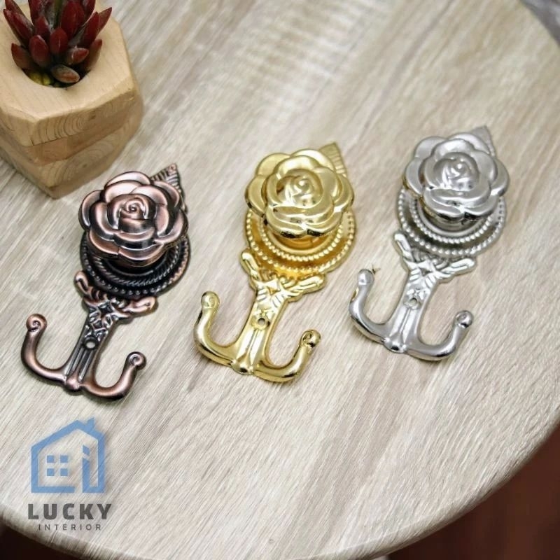 HOOK GORDEN BUNGA MAWAR/AKSESORIS GORDEN/PENGIKAT GORDEN/HOOK