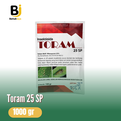 Insektisida Toram 25 SP 100 gram Nitenpyram Obat Pembasmi Kutu Daun Cabai dan Wereng Padi