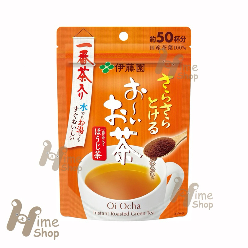 

ITOEN Oi Ocha Instant Roasted Tea Houjicha Powder Hot and Cold 50 cups 40g Bubuk Teh Panggang Original Japan handcarry Jepang mudah larut di air dingin