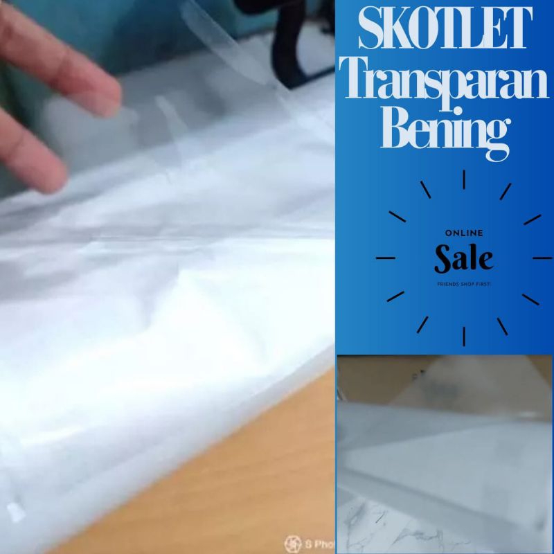 SKOTLET STIKER MOTOR WARNA BENING TRANSPARAN ATAU SKOTLET BENING TRANSPARAN.