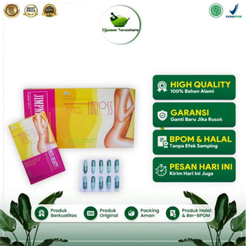 FATLOSS - Asli Original, Pelangsing fatlos, Pelangsing fatloss asli, Pelangsing fatloss herbal