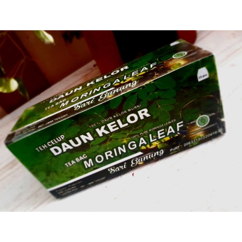 

Moringa Leaf Tea Bag ( Teh celup Daun Kelor) isi 15 pcs